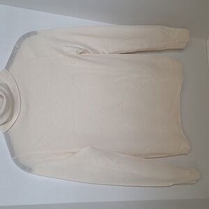 J CREW - 100% Merino WOOL Sweater- Sz sm - Cream color - LS - turtle neck